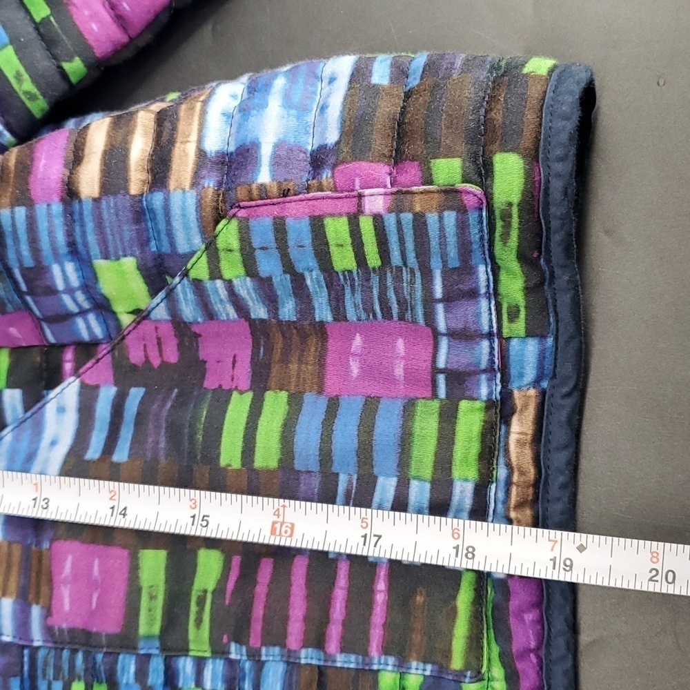 Worth Quilted Patchwork Print Cropped Jacket Medi… - image 5